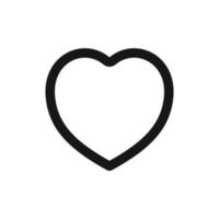 Heart icon isolated on white background vector