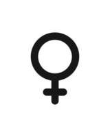 Female icon isolated on white background vector