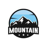 Mountain logo template design vector