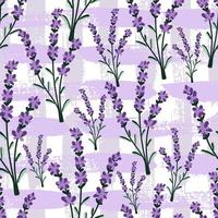Lavender seamless pattern. Modern print for fabric, textiles, wrapping paper vector