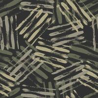 Modern abstract geometric pattern. Creative collage with shapes in trendy cool olive tones. vector