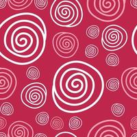 Swirl hand drawn seamless pattern vector