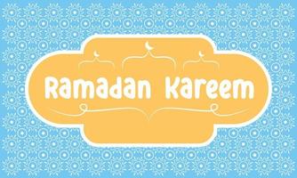 Simple Ramadan Kareem Background Banner vector