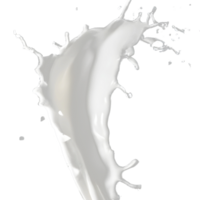 Spritzen von Milch. generativ ai. png