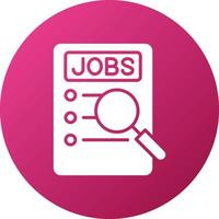 Job Searching Icon Style vector