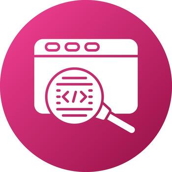 Code Review Icon Style vector