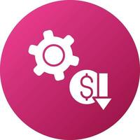 Low Startup Cost Icon Style vector