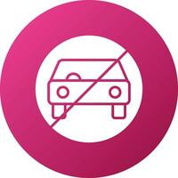 No Commute Icon Style vector