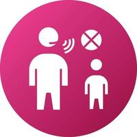 Childhood Abuse Icon Style vector
