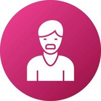 Choking Feeling Icon Style vector