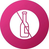 Alcohol Addiction Icon Style vector