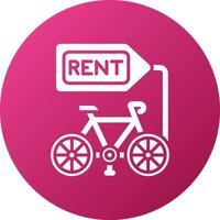 Bicycle Rental Icon Style vector