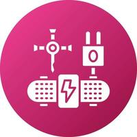 Electric Skateboard Rental Hub Icon Style vector