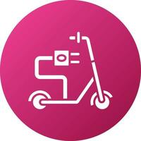 Electric Kick Scooter Icon Style vector