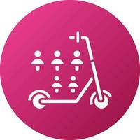 Electric Scooter Share Icon Style vector