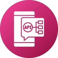 api integración icono estilo vector