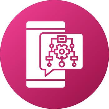 estilo de icono de algoritmo vector