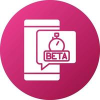 Beta Testing Icon Style vector