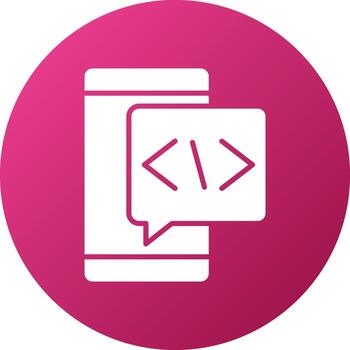 Coding Language Icon Style vector