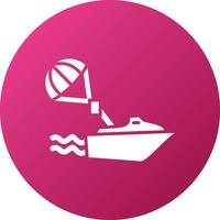 parasailing icono estilo vector