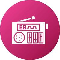 Digital Radio Icon Style vector