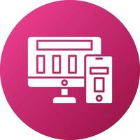 Responsive Design Icon Style vector
