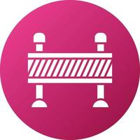 Road Barrier Icon Style vector