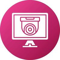 Security Monitors Icon Style vector