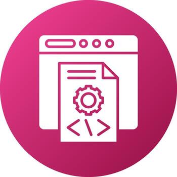 solicitud programación interfaz icono estilo vector