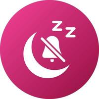 Quiet Time Icon Style vector