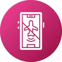 Airplane mode Inactive Icon Style vector