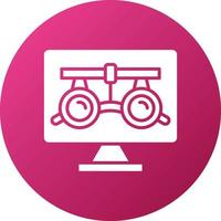 Optometry Icon Style vector