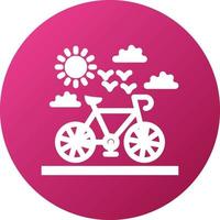 estilo de icono de bicicleta vector