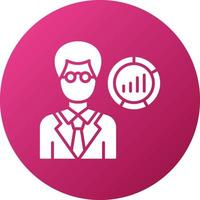 Data Scientist Male Icon Style vector