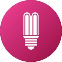 Cfl Tubular Bulb Icon Style vector