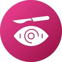 ojo cirugía icono estilo vector