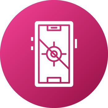 GPS no fijo icono estilo vector