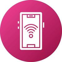 Signal Wifi 4 Bar Icon Style vector