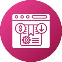 Estimated Import Fees Icon Style vector
