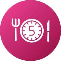 5 Meals A Day Icon Style vector