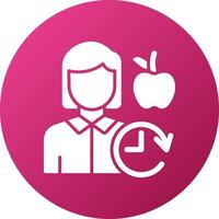 Anti Aging Diet Icon Style vector