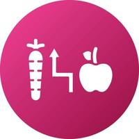 Calorie Intake Icon Style vector