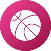 estilo de icono de baloncesto vector