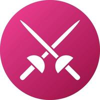Fencing Icon Style vector