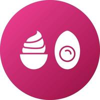 Deviled Eggs Icon Style vector