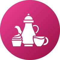 Afternoon Tea Icon Style vector