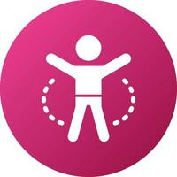 Jumping Jack Icon Style vector