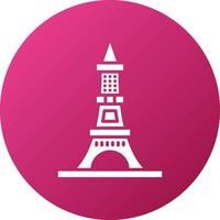 Eiffel Tower Icon Style vector