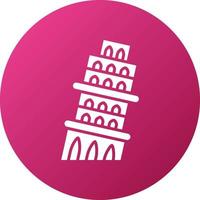 Pisa Tower Icon Style vector