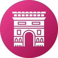 Arc De Triomphe Icon Style vector